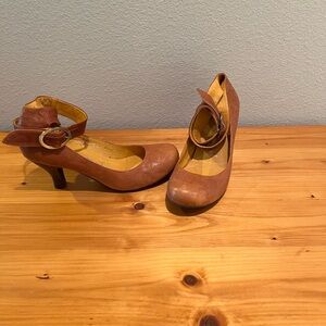 Jeffrey Campbell Brown Leather Heels
